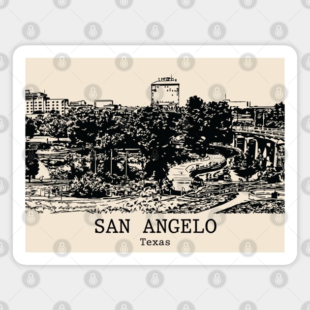 San Angelo - Texas Magnet by Lakeric